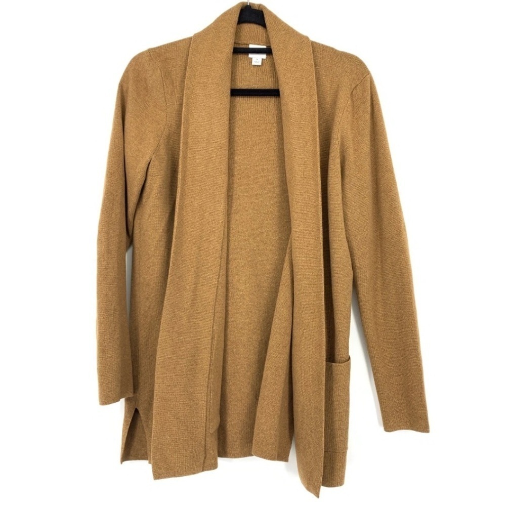 J Crew Cotton Tan Camel Sweater Jacket Blazer XS